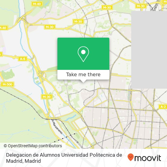 Delegacion de Alumnos Universidad Politecnica de Madrid map