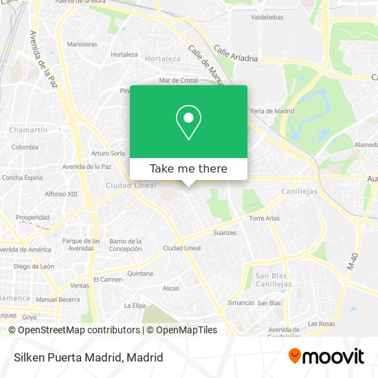 mapa Silken Puerta Madrid