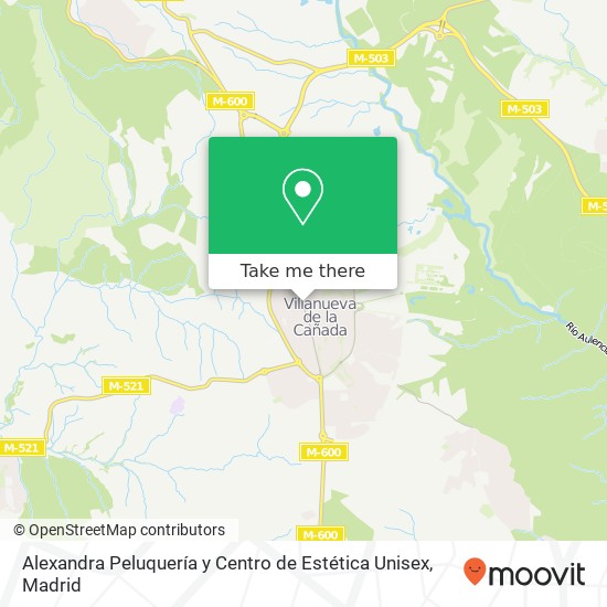 mapa Alexandra Peluquería y Centro de Estética Unisex