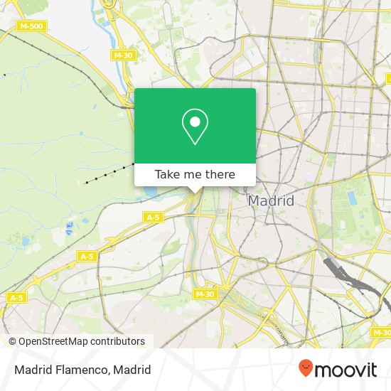 mapa Madrid Flamenco