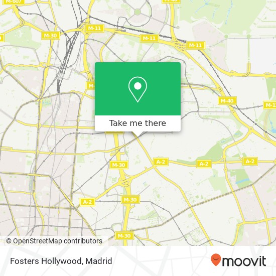 Fosters Hollywood map