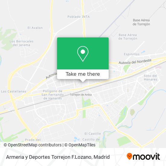 mapa Armeria y Deportes Torrejon F.Lozano