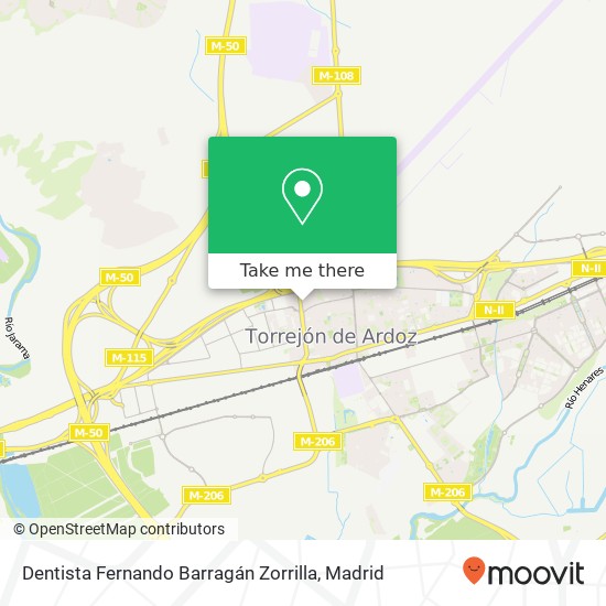 Dentista Fernando Barragán Zorrilla map