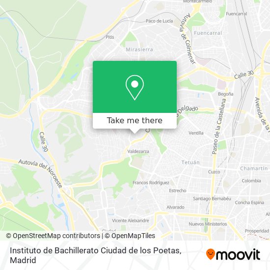 Instituto de Bachillerato Ciudad de los Poetas map