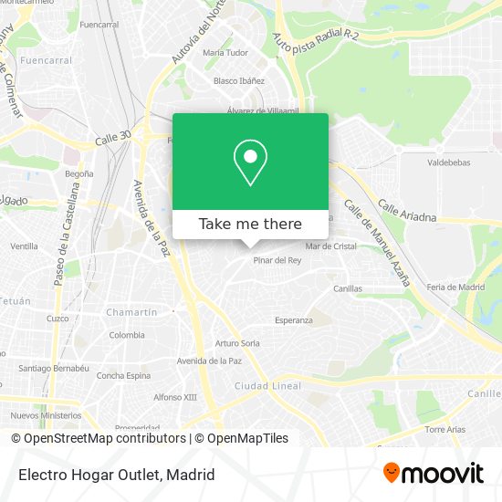 mapa Electro Hogar Outlet