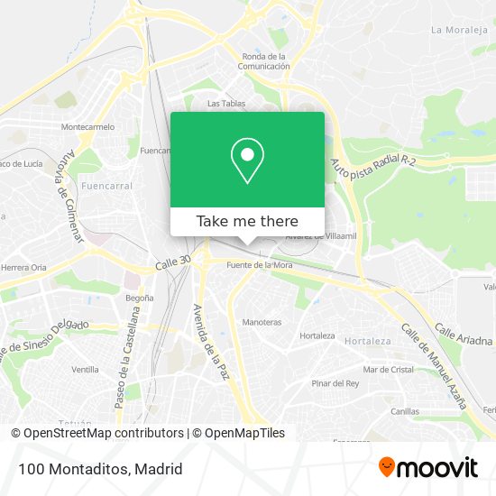 100 Montaditos map