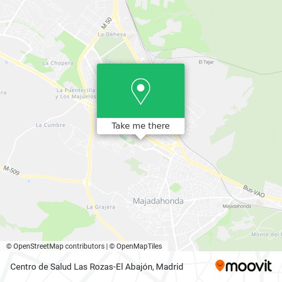 mapa Centro de Salud Las Rozas-El Abajón
