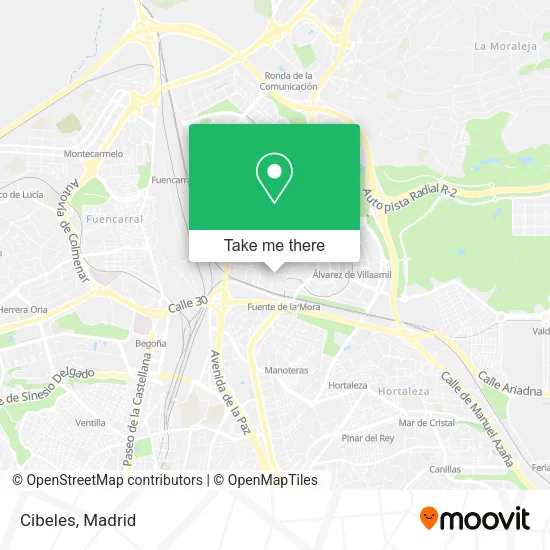 Cibeles map