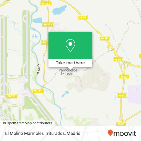 El Molino Mármoles Triturados map