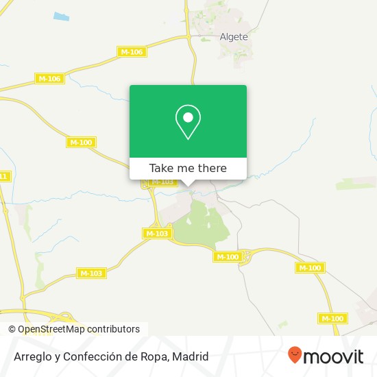 Arreglo y Confección de Ropa map