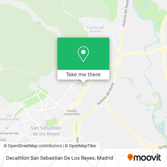 Decathlon San Sebastian De Los Reyes map