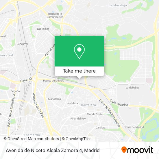 mapa Avenida de Niceto Alcalá Zamora 4