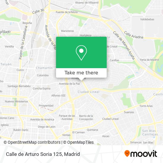 Calle de Arturo Soria 125 map