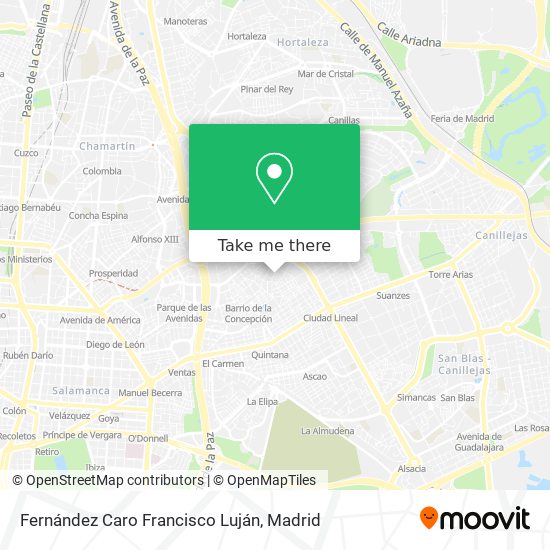 Fernández Caro Francisco Luján map