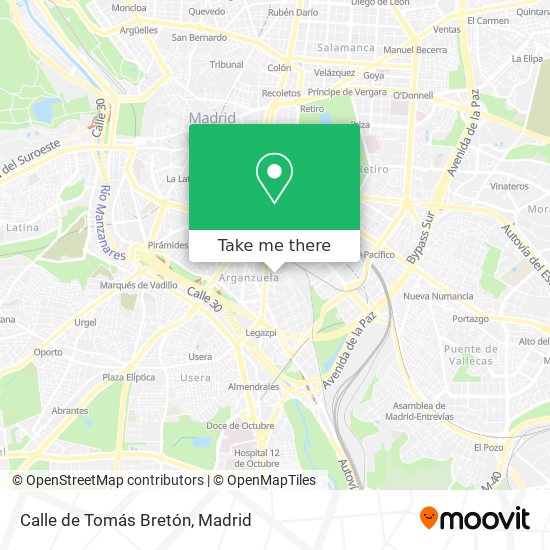 mapa Calle de Tomás Bretón