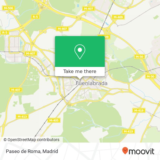 mapa Paseo de Roma