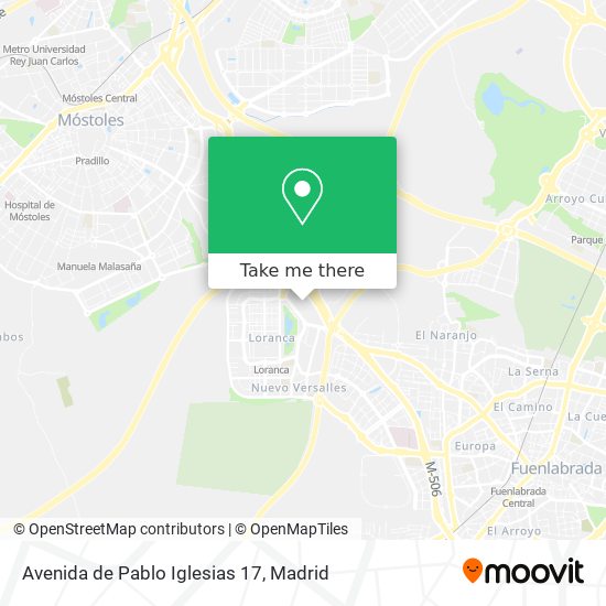 mapa Avenida de Pablo Iglesias 17