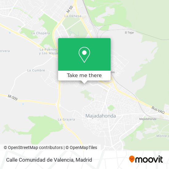 Calle Comunidad de Valencia map