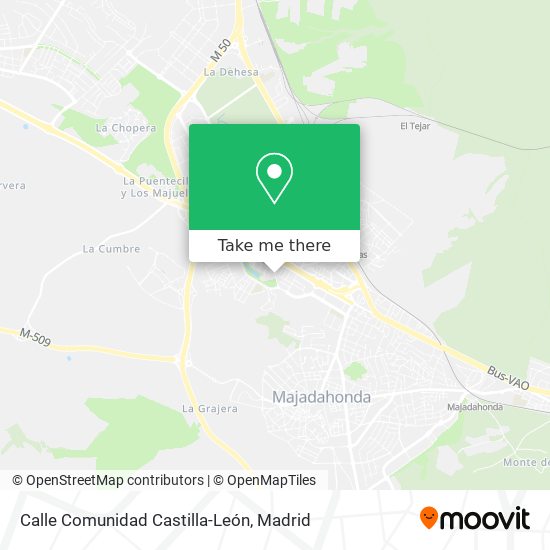 mapa Calle Comunidad Castilla-León