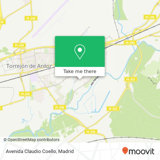 mapa Avenida Claudio Coello
