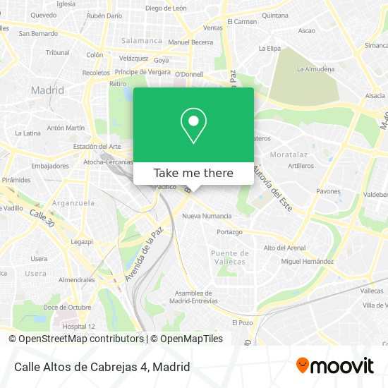 mapa Calle Altos de Cabrejas 4
