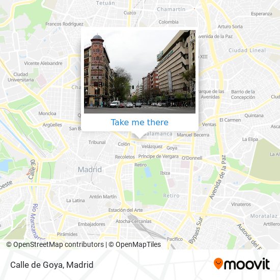 mapa Calle de Goya