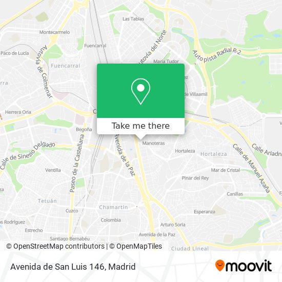 mapa Avenida de San Luis 146