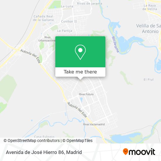 mapa Avenida de José Hierro 86