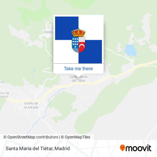 mapa Santa María del Tiétar