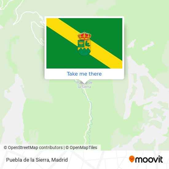 Puebla de la Sierra map