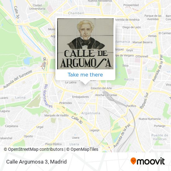 Calle Argumosa 3 map