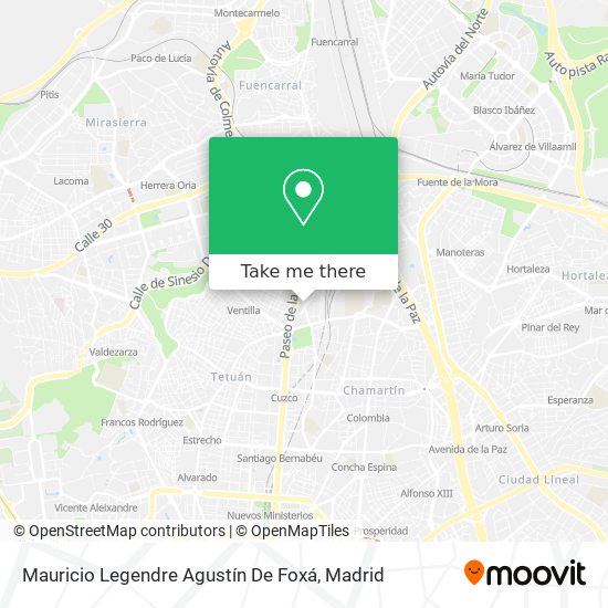 mapa Mauricio Legendre Agustín De Foxá