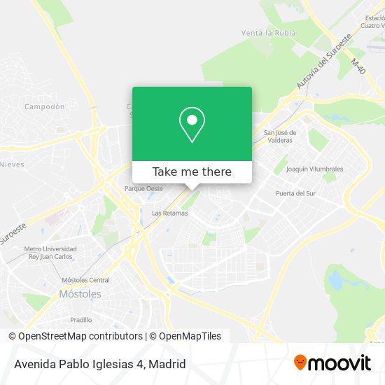 mapa Avenida Pablo Iglesias 4