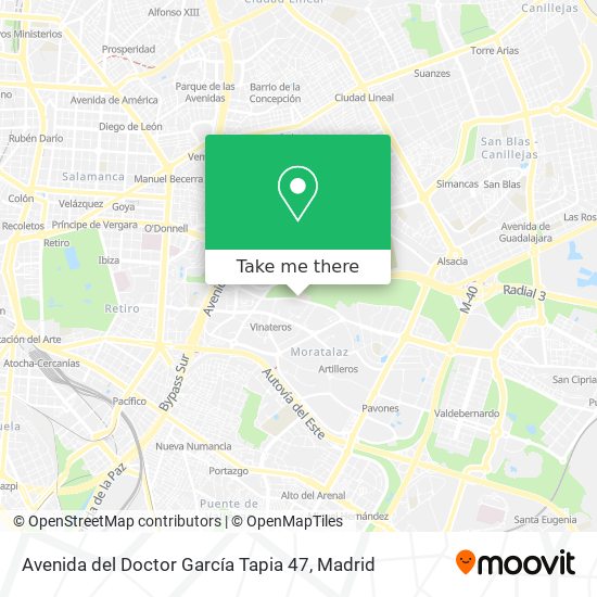 mapa Avenida del Doctor García Tapia 47