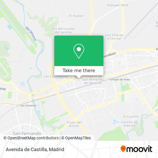 mapa Avenida de Castilla