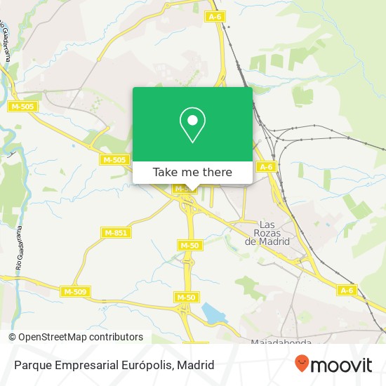 mapa Parque Empresarial Európolis