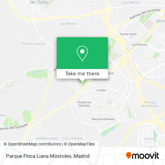Parque Finca Liana Móstoles map