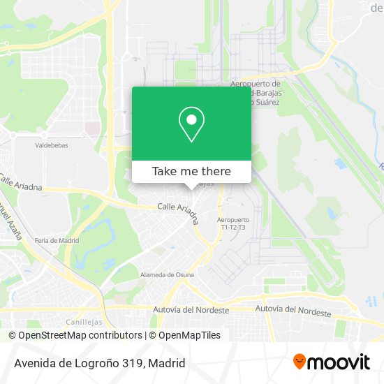 mapa Avenida de Logroño 319