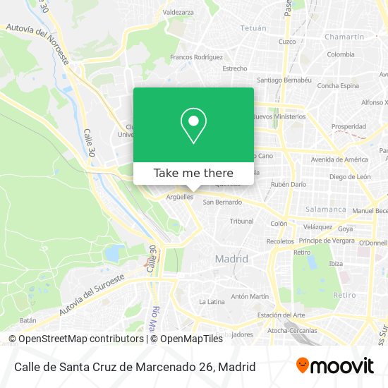mapa Calle de Santa Cruz de Marcenado 26