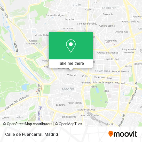 Calle de Fuencarral map