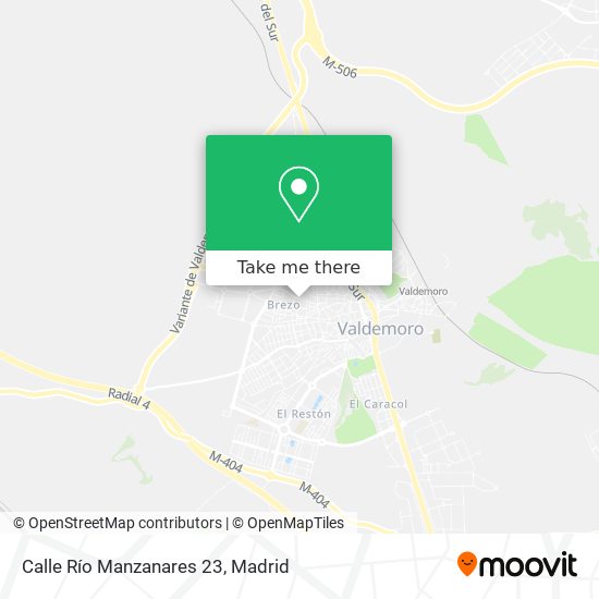 Calle Río Manzanares 23 map