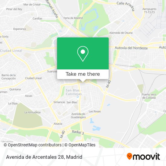 mapa Avenida de Arcentales 28