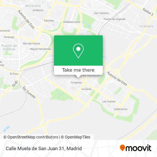 mapa Calle Muela de San Juan 31