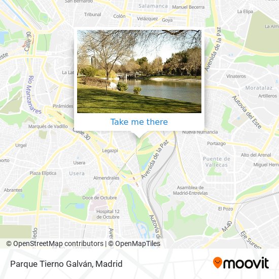 Parque Tierno Galván map