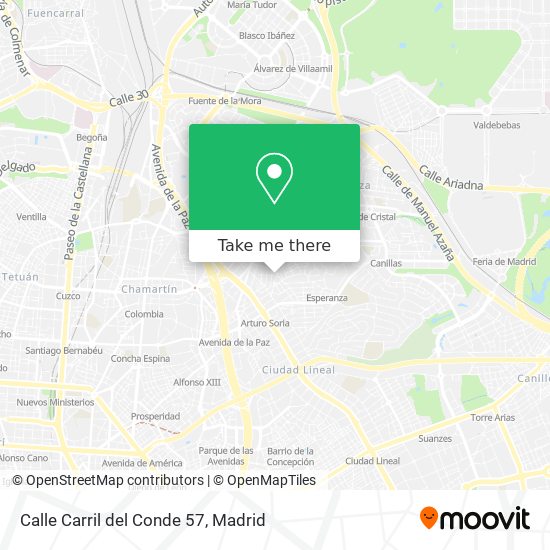 mapa Calle Carril del Conde 57