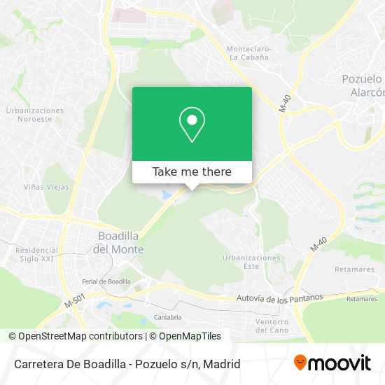 mapa Carretera De Boadilla - Pozuelo s / n