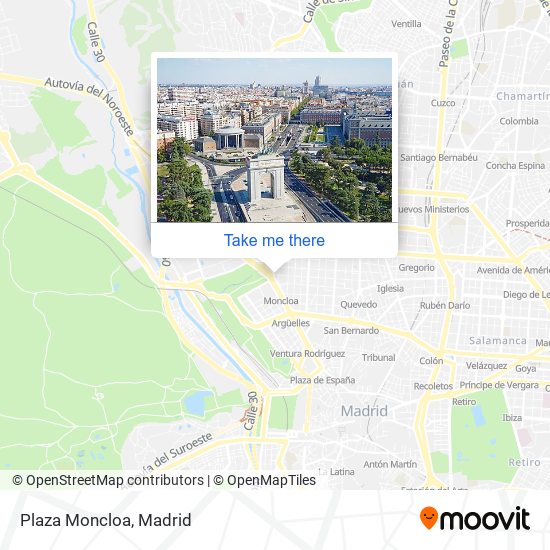 mapa Plaza Moncloa