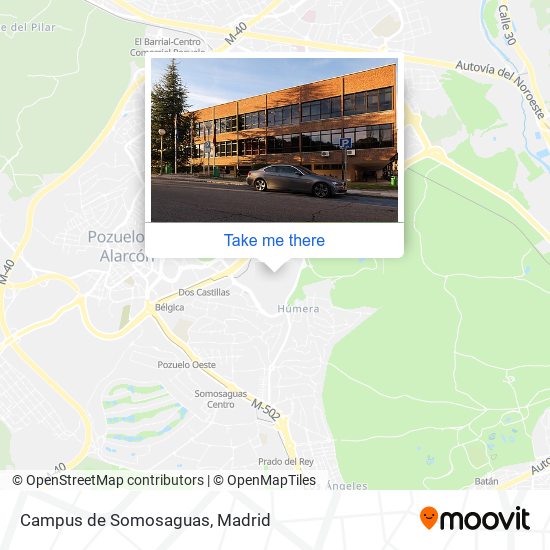 mapa Campus de Somosaguas