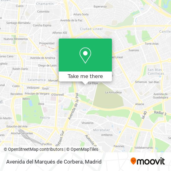 Avenida del Marqués de Corbera map