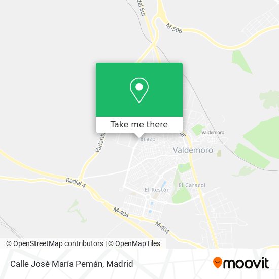 mapa Calle José María Pemán